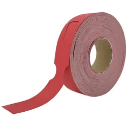 CombiCraft Schlaufenetiketten mit Metallerkennung in Rot - 500 Stück, 48x279mm