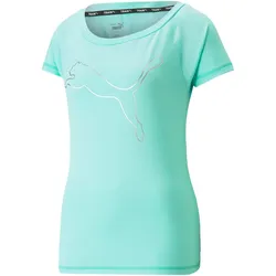 PUMA Train Favorite Jersey Cat Trainingsshirt Damen 76 - electric peppermint S