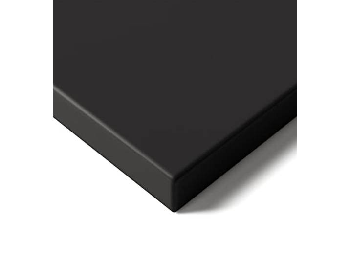 Desktronic Tischplatte 140x70 cm Schreibtischplatte – Perfekt für höhenverstellbare Schreibtische, Esstische und mehr – Made in Europe – 25 mm stabile Tischplatte langlebig (Schwarz)