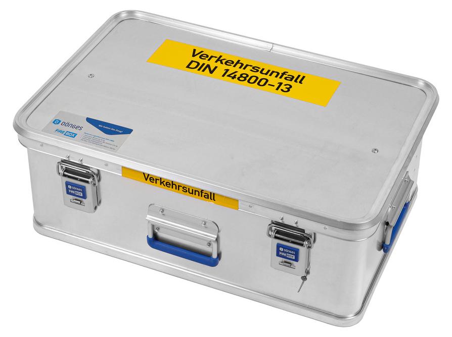 Dönges FireBox leer, 600 x 400 x 220 mm, Verkehrsunfall DIN 14800-VUK (Alubox)