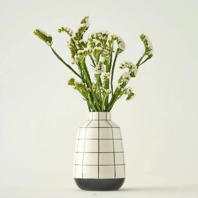 Bella Maison Square Stoneware Decorative Vase