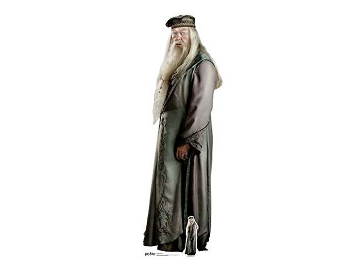 STAR CUTOUTS SC645 Albus Dumbledore Silhouette en carton grandeur nature Thème fête Harry Potter 184 cm de haut 184 x 61 x 184 cm