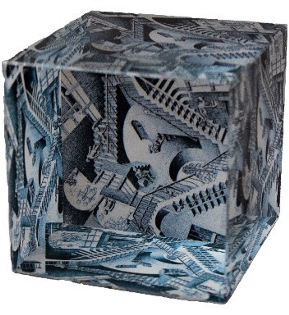 Parastone Relativiteit Kubisch Presse-papier Maurits Cornelis Escher QB-Art Collectie, 6 cm