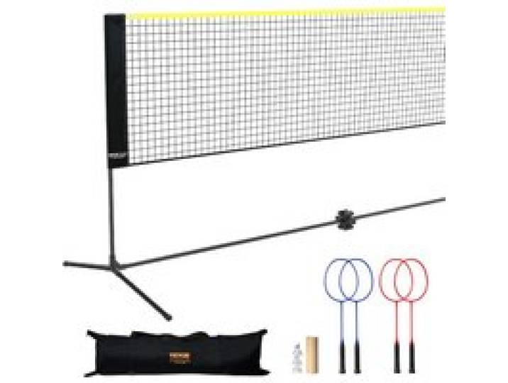 VEVOR 606cm Badminton Netz Set Outdoor Volleyball Pickleball Tennis Netz Tragbar