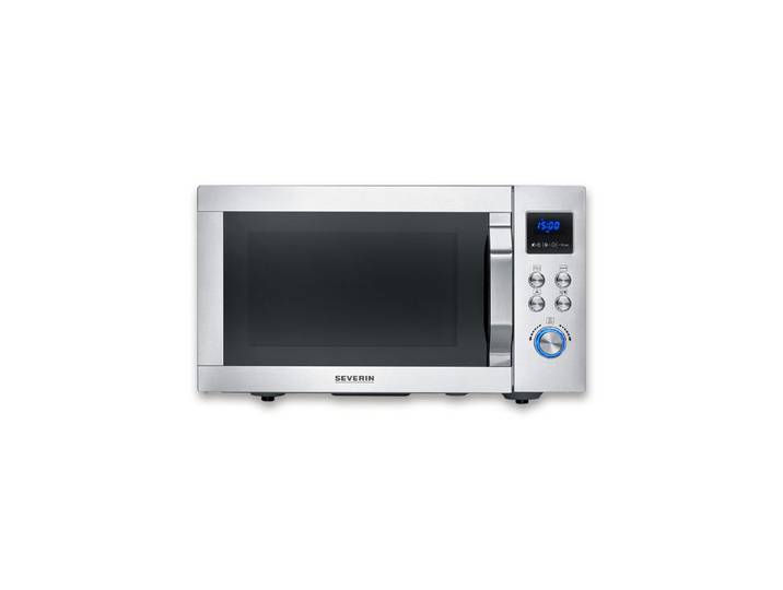 Severin Mikrowelle MW 7918 CrispyWave - Mikrowelle mit Grill- und Heißluftfunktion, elektrisch, 4-in-1, Mikrowelle Backofen Grill Heißluftfritteuse, bis 230°C, 25 L