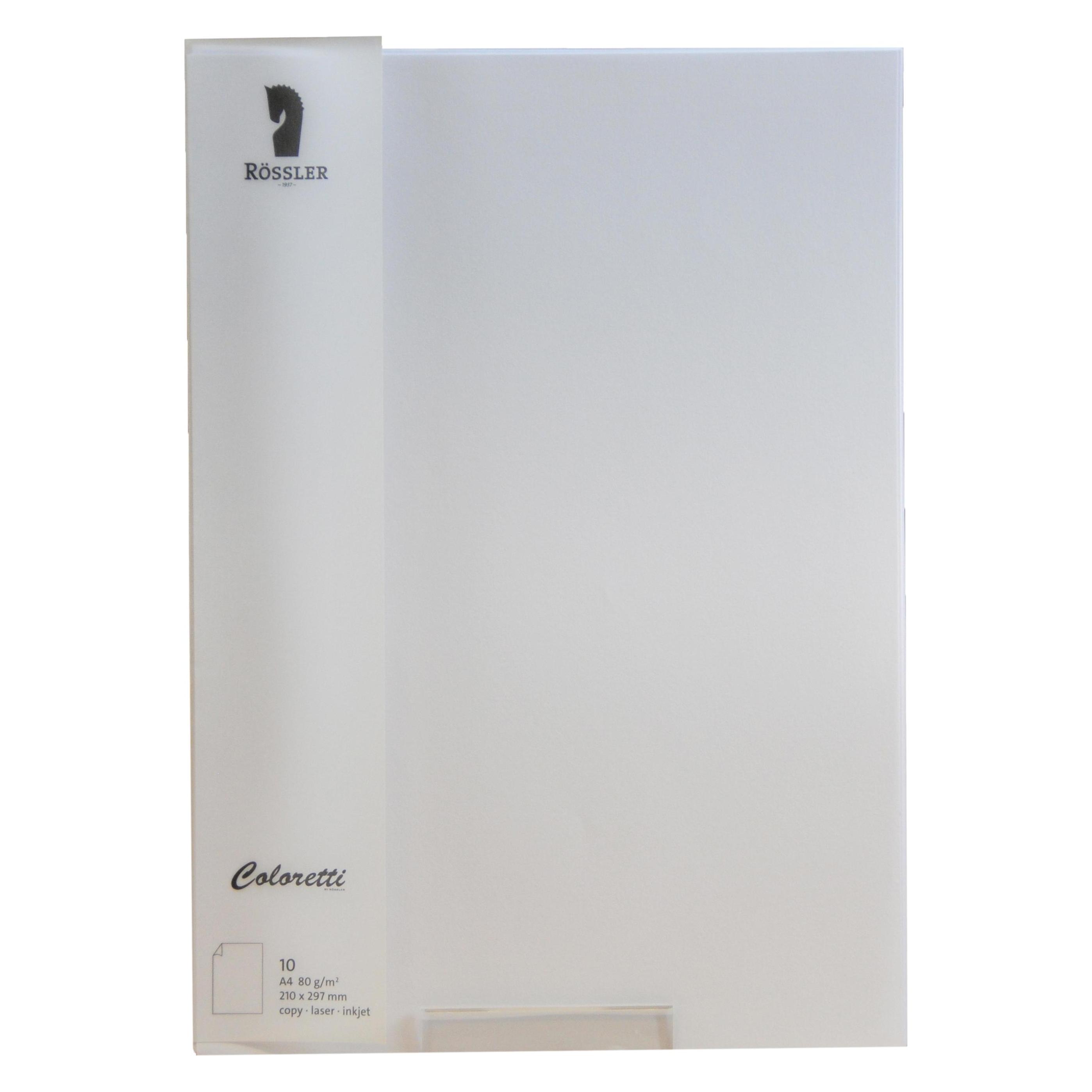 Magni 220701509 - Coloretti Briefpapier, 80g/m², DIN A4, weiss, 10 Blatt (1 Stk.) (220701509)