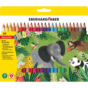 Eberhard-Faber Buntstifte Colori Jumbo, 511425, farbig sortiert, 24 Stück
