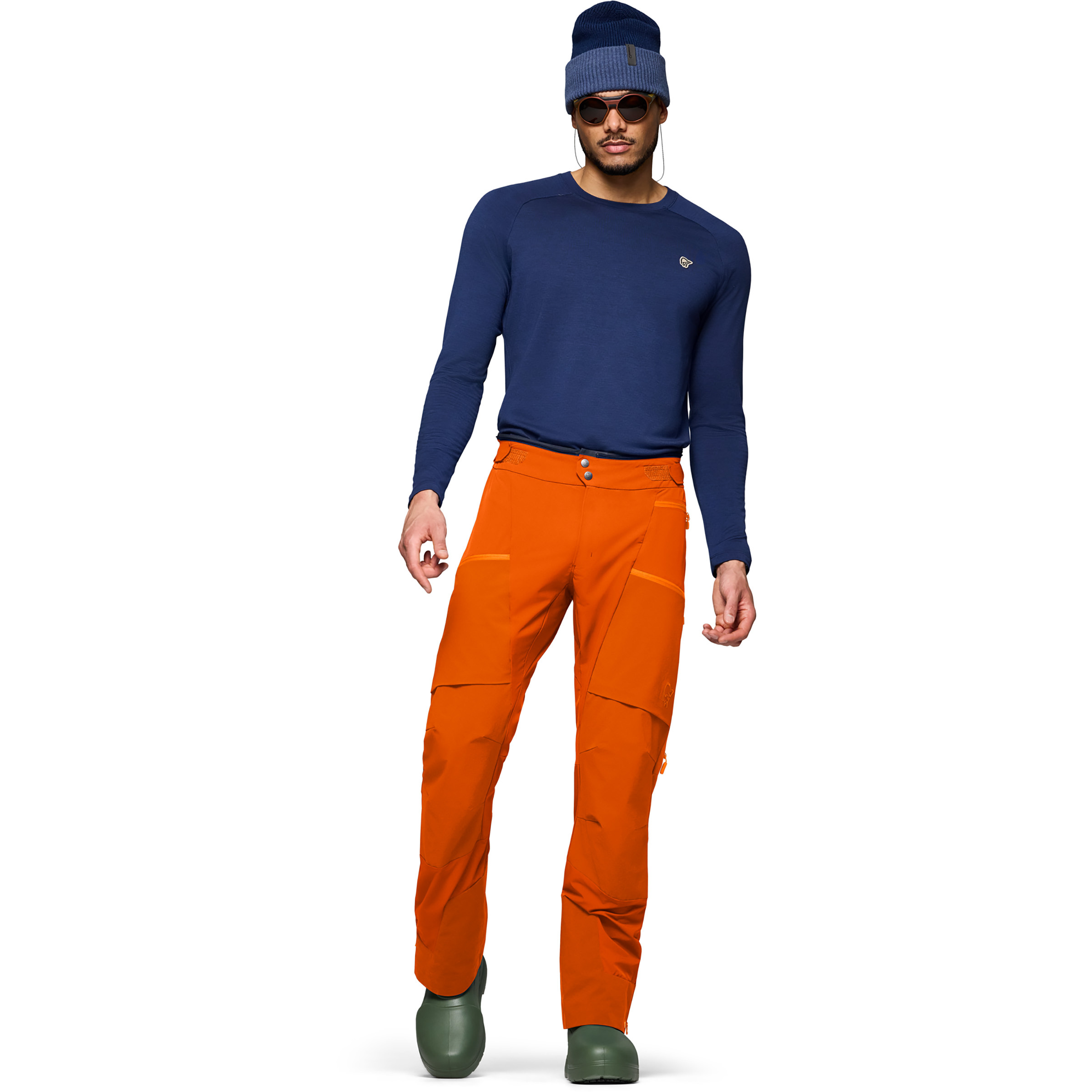 Norrona Lyngen Flex1 Light Hose Herren Skihose orange Größe L Trekking Windabweisend Wasserabweisend
