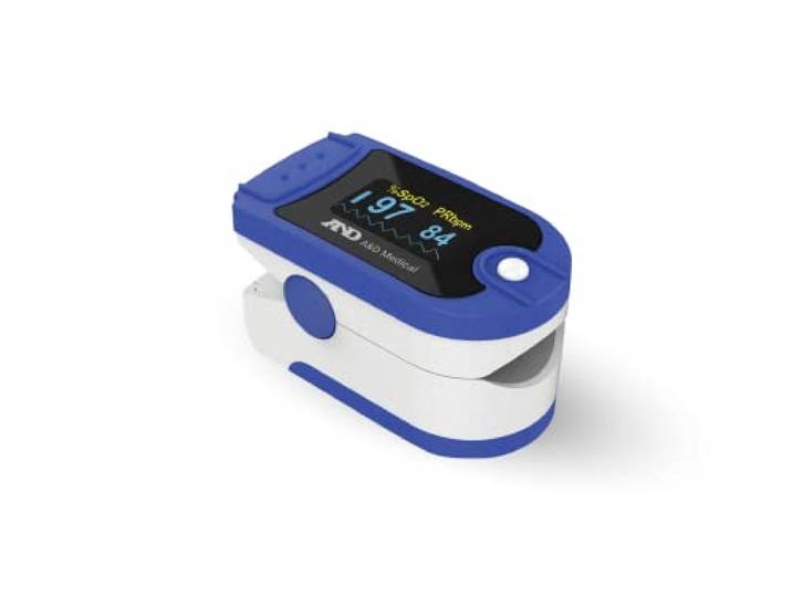 A&D Medical UP-200 Pulsoximeter Niet-invasief apparaat, voor het controleren van zuurstofverzadiging van arterieel hemoglobine (SpO2) en de polsslag