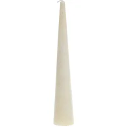 Chic Antique Stumpenkerze Kegel mit Glitzer, H25/Ø 4 cm, creme