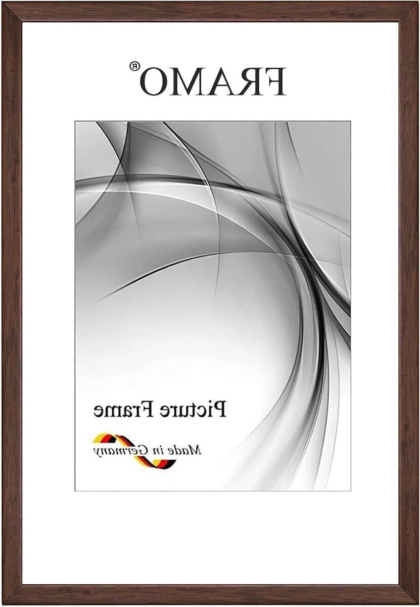 Houten fotolijst Bruin - Massief houten fotolijst voor muurdecoratie - 10 x 15 cm