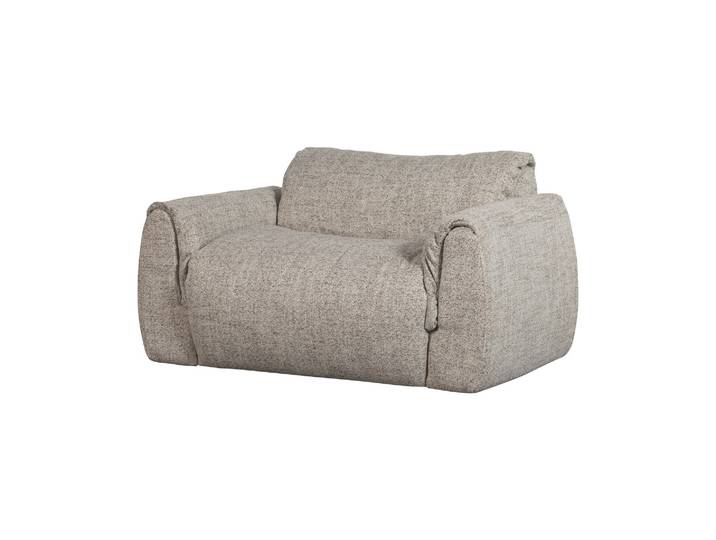 Causeuse 2 places Tissu tissé Naturel mélangé BAGGY