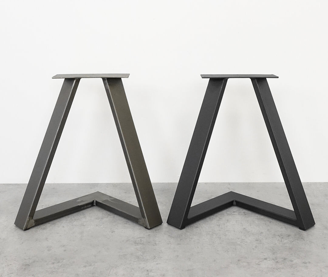 Symple Stuff Aifric Steel Table Leg Black 45cm H X 46cm W X 6cm D
