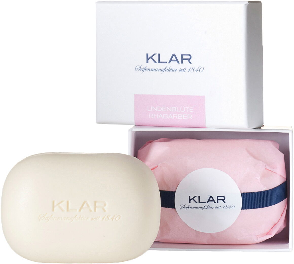 135g KLAR Sapone ai fiori di tiglio e rabarbaro