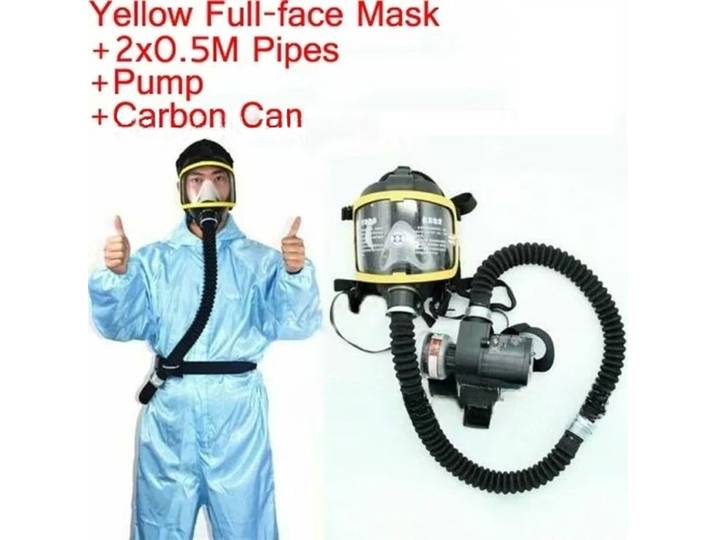 Système de masque respiratoire à air comprimé à débit constant, masque à gaz intégral, équipement de sécurité au travail