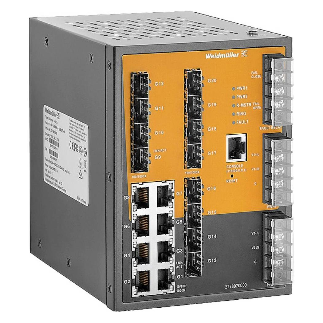 Weidmüller Schalter managed Gigabit (8 Ports) (2778970000)