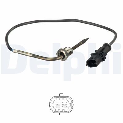 DELPHI Sensor, Abgastemperatur ts30188 für Fiat