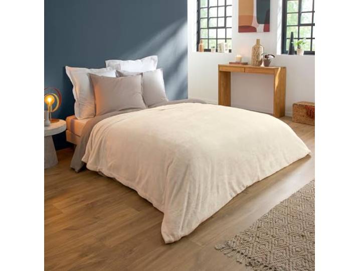 Dodo couverture microfibre extra-douce 220x240cm écru