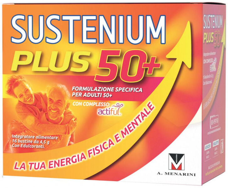 Sustenium Plus 50+ Integratore Energia Fisica E Mentale 16bst