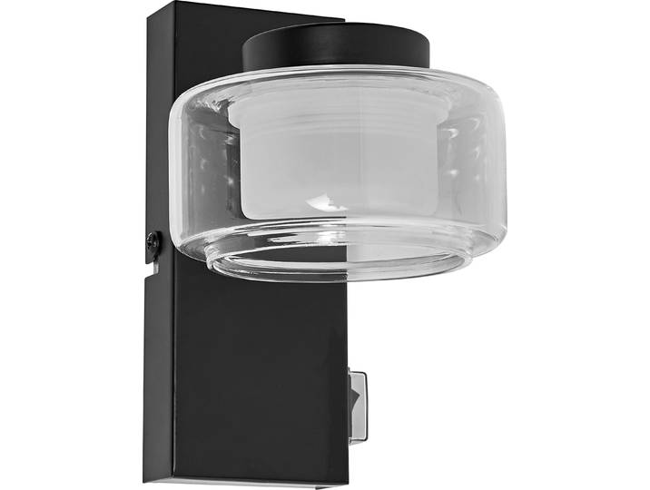 OSRAM ORBIS Flame Wand- und Deckenleuchte mit LED, schwarz, 5.5W, 350lm, 3000/4000K, Farbtemperatur über Wandschalter einstellbar (kaltweiß/warmweiß), IP44 Schutz vor Fremdkörpern und Spritzwasser