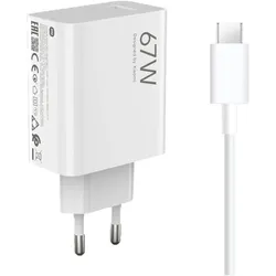 Xiaomi BHR6035 + DATA-XIA-6A (67 W, 1 Port), USB Ladegerät, Weiss
