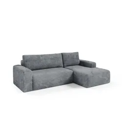 ECKSOFA Romeo 3 Sitzplätze Dunkelgrau
