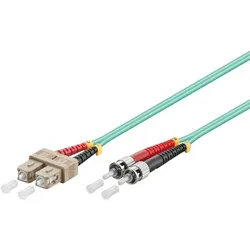 Danicom Glasfaserkabel SC-ST OM3 Duplex Patchkabel – 15 Meter (15 m), Netzwerkkabel