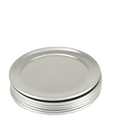 GVK ECO Pizzablech rund aus Aluminium 6 Stück Ø 203 mm