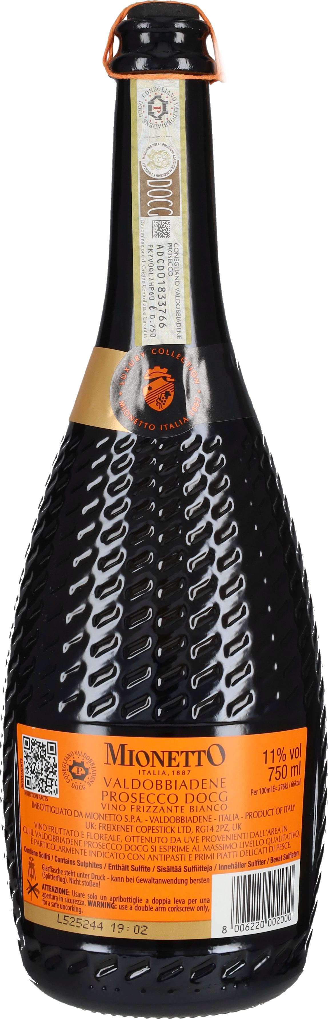 Prosecco di Valdobbiadene 'Spago Luxury' Mionetto