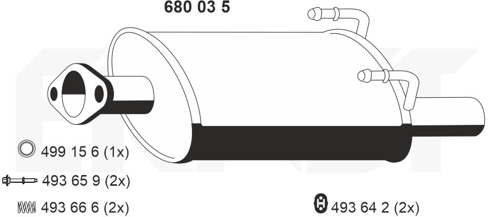 Ernst Endschalldämpfer 680035 Für Honda