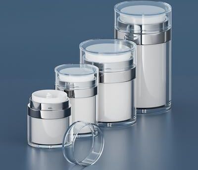 Multisell Products Hub Portable Cosmetic Sub Bottling Jar Travel, Vacuum Cream Bottle AS Acrylic, Lotion Sunscreen Foundation 1pc 30ml