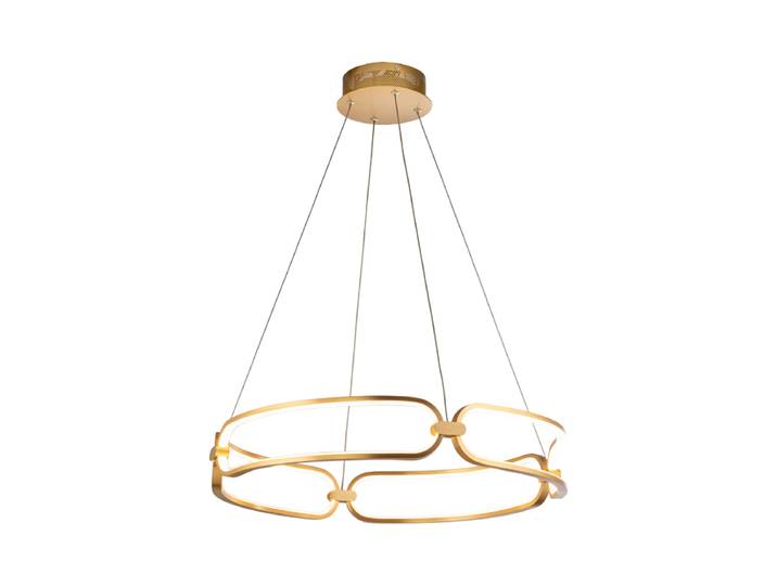 Dimmbare LED Design Hängelampe „Colette“ Ø 60 cm, Roségold Roségold-Finish Schuller