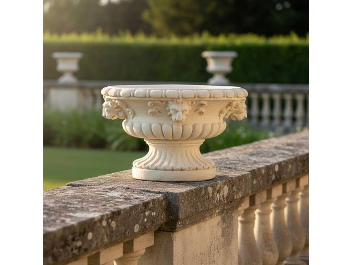 Vase avec des têtes de lions