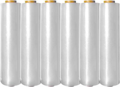 Stretchfolie, 430 mm x 300 m, 7 my, 6 Rollen