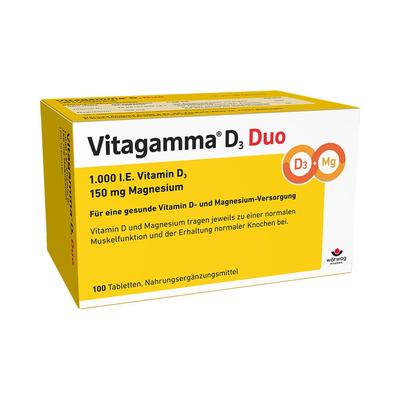 Vitagamma D3 Duo 1.000 I.E Vit.D3 150mg Magnes.NEM 100 St Tabletten