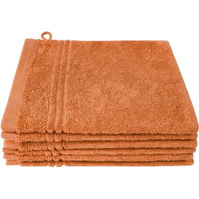 Waschhandschuh DYCKHOFF "Nature", orange (terra), B:16cm L:21cm, Baumwolle, Waschlappen