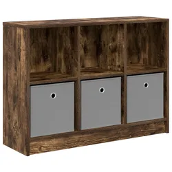 vidaXL Sideboard Geräucherte Eiche 88,5 x 27,5 x 63,5 cm