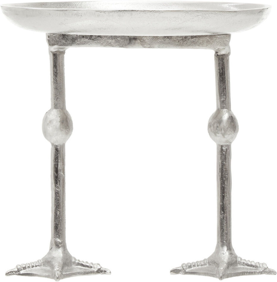 Happy Larry Kelleia Plant Stand 1 Tier Silver H25 x L25 x D25cm