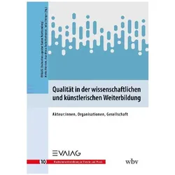 Qualität in der wissenschaftlichen und künstlerischen Weiterbildung, Fachbücher von Ana-Maria Bodo-Hartmann, Julia Ehinger, Evaluationsagentur Baden-Württemberg, Aletta Hinsken