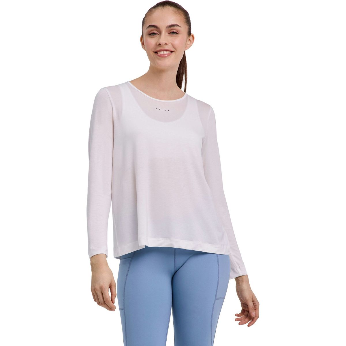 Falke Damen Training Langarmshirt white (2000) S 37328-2000-S