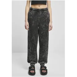 Urban Classics, Damen, Sporthose, Ladies Towel Washed Sweat Pants - 71813 (5XL), Schwarz