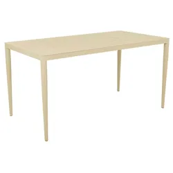 Brafab Gartentisch Bigby 144 x 76 cm Aluminium Gelb Lemon