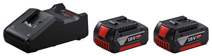 BOSCH Professional Starter-Set 2 x 18V4.0Ah 1600A019S0