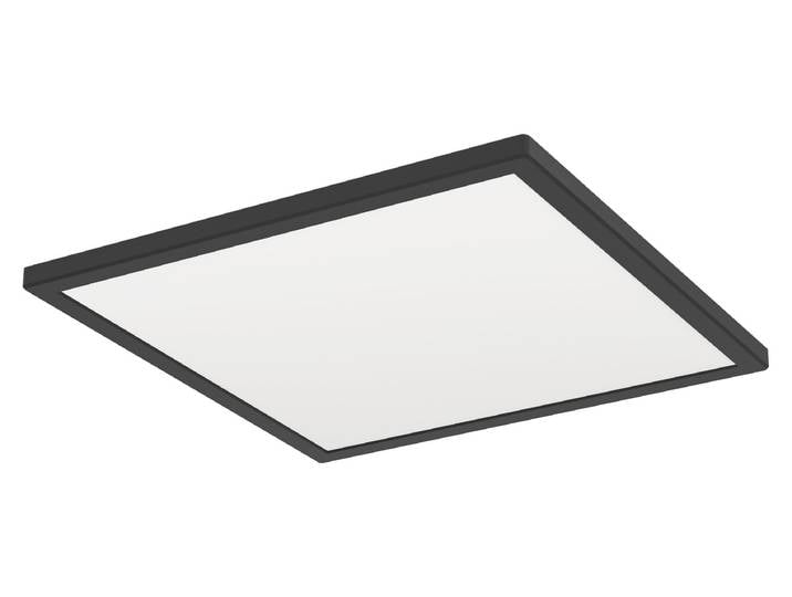 Eglo LED Plafonnier Rovito noir 39 x 39 cm blanc chaud/blanc froid