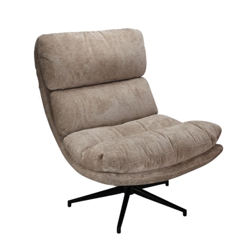 Draaifauteuil Lenny Liver Lounge fauteuil voor volwassenen