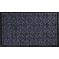 WECONhome Fußmatte Midnight Mosaic grau blau 40x60 cm