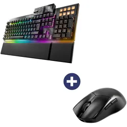 Be Quiet Maus Dark Perk Ergo + Tastatur Dark Mount Silent Linear RGB-LED