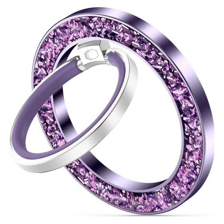 Tech-Protect MMR200 magnetic holder / ring with MagSafe - purple with crystals (25241-0)