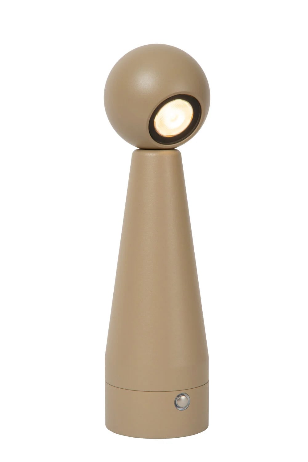 Lucide IPSOS Oplaadbare Tafellamp - Beige - Dimbaar LED - Warm Wit