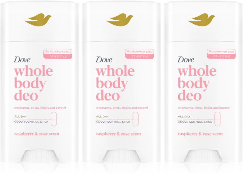 Dove Whole Body Deo Raspberry & Rose ensemble
